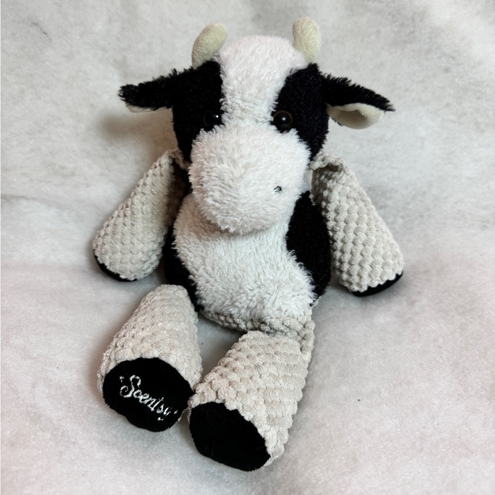 Scentsy CLOVER THE‎ COW Scentsy Buddy - Plush Black and White Cow, 2010